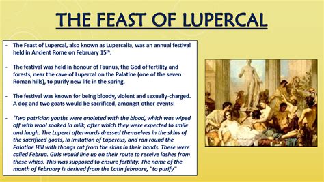 Feast of the lupercal